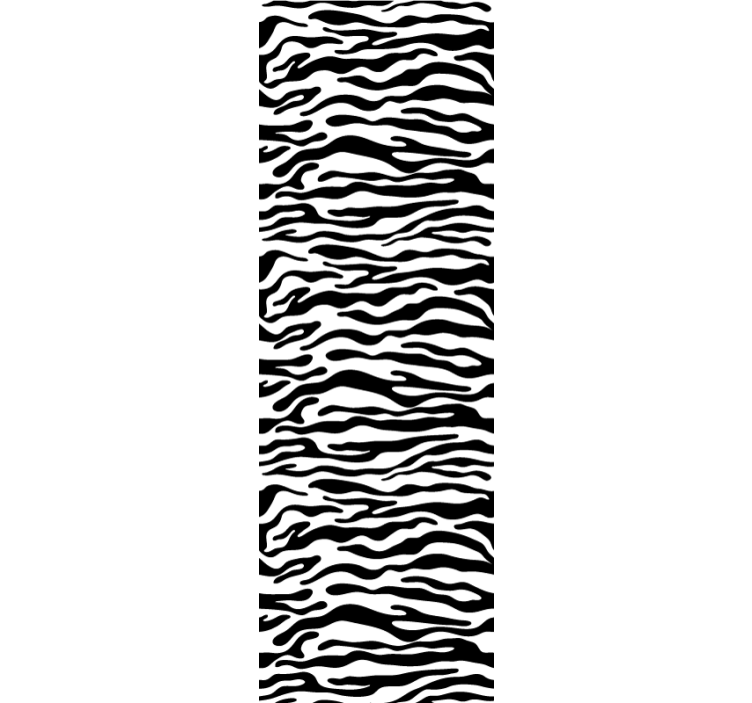 Teenage roller blind with zebra print design - TenStickers