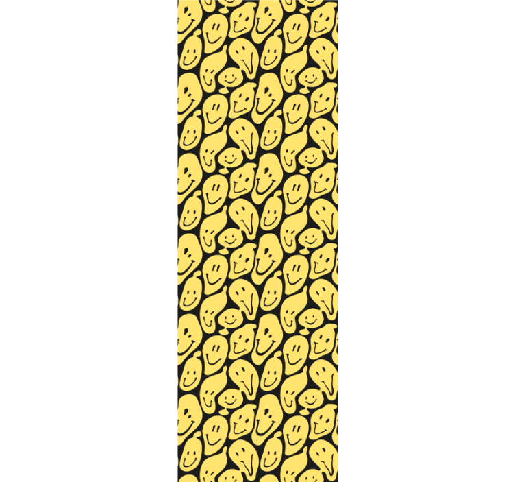 Teenage roller blind smiling faces design - TenStickers