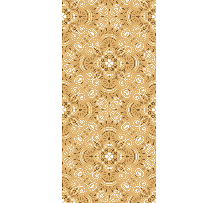 Teenage roller blind vintage beige ornamental design - TenStickers
