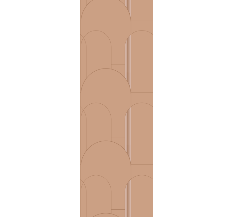 Modern roller blind with beige arch patterns - TenStickers