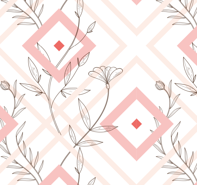 Modern roller blind with mapuche diamonds pattern - TenStickers