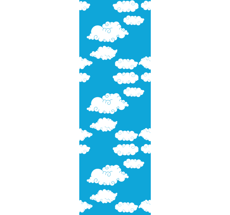 Modern roller blind clouds in the sky - TenStickers