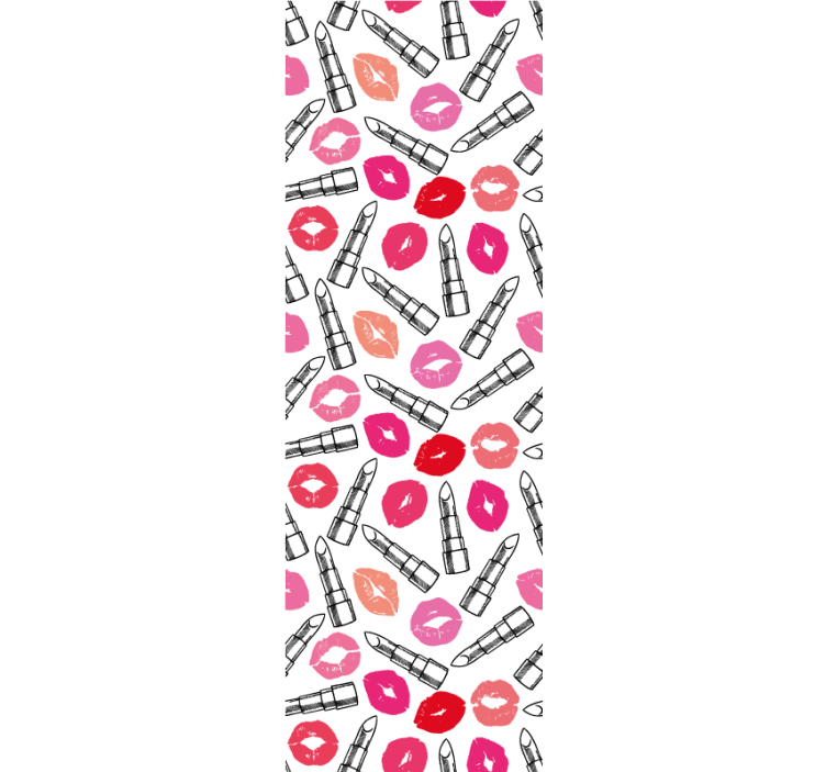 Modern roller blind lipstick and lips design - TenStickers
