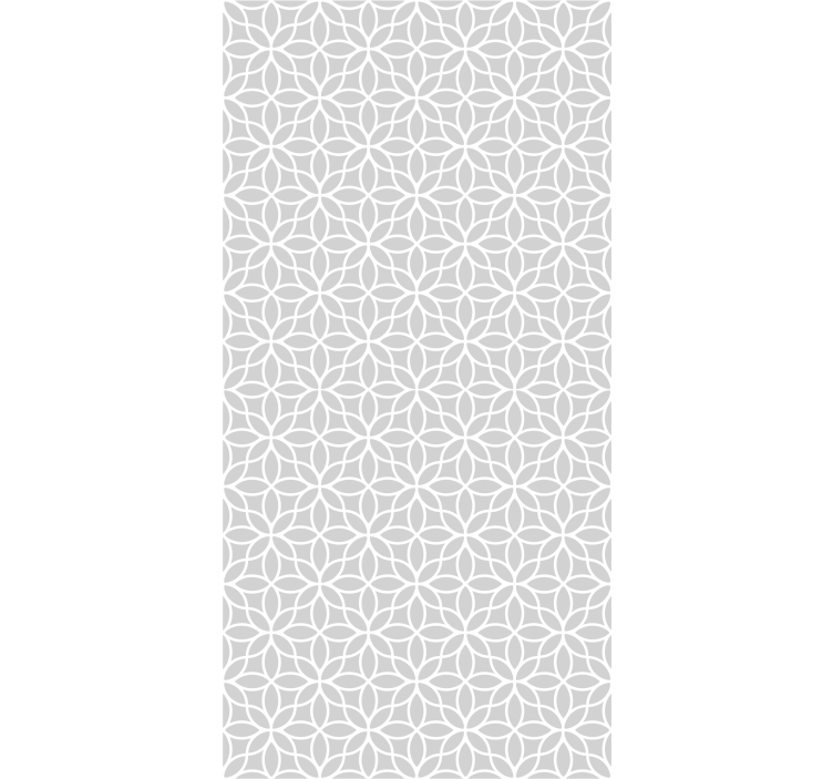 Grey roller blind with a modern gray and white pattern - TenStickers