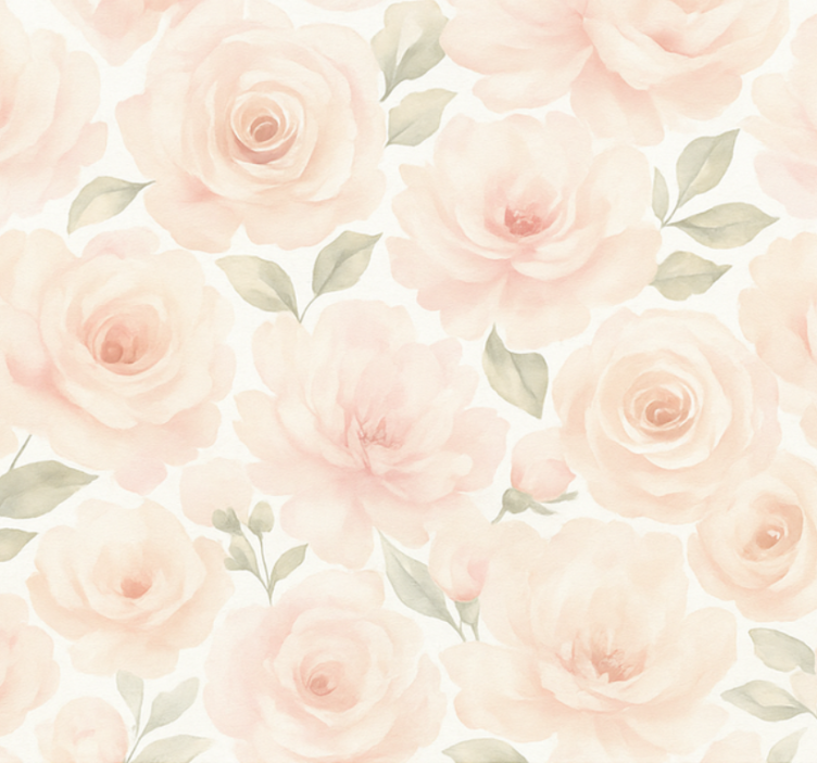 Pink roller blind pink peony vintage - TenStickers