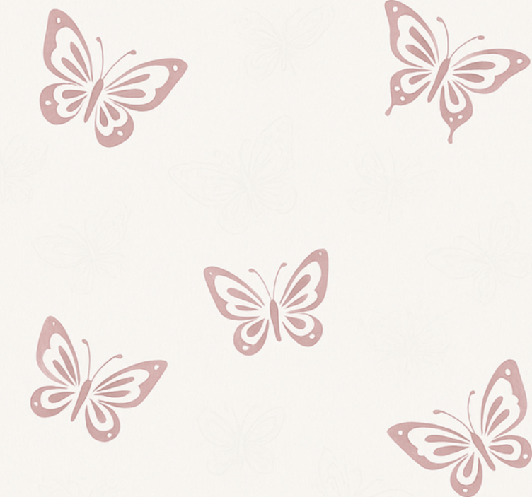 Pink roller blind whimsical flutter butterfly - TenStickers