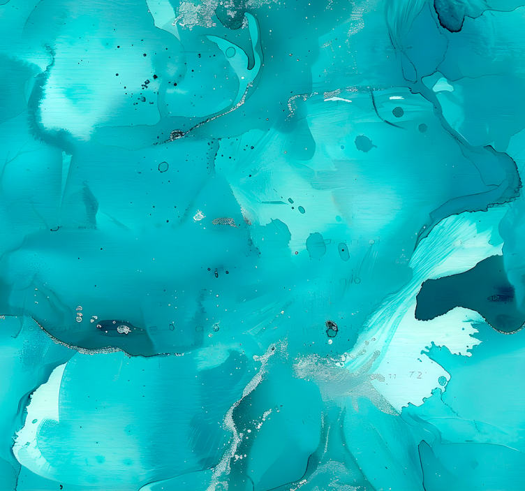 Blue roller blind blue waves pattern - TenStickers