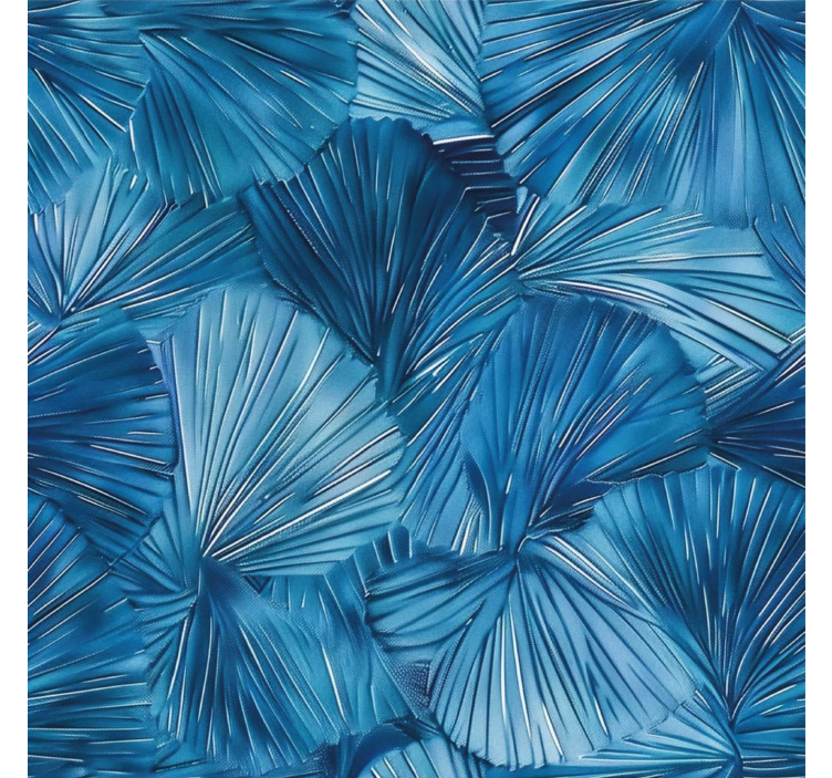 Blue roller blind with blue visual accents - TenStickers