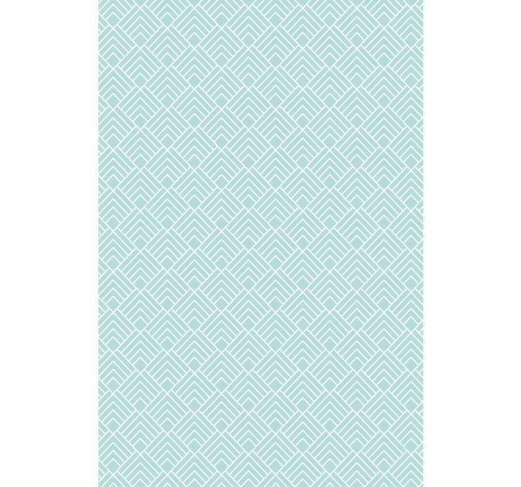 Blue roller blind with light blue zigzag lines - TenStickers