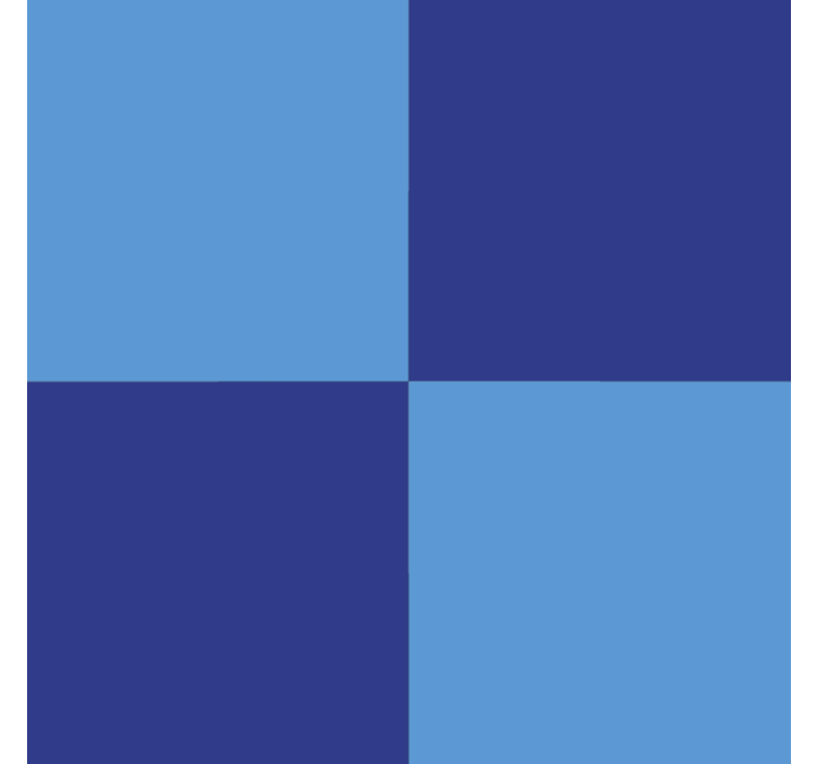 Blue roller blind with dark blue pattern - TenStickers