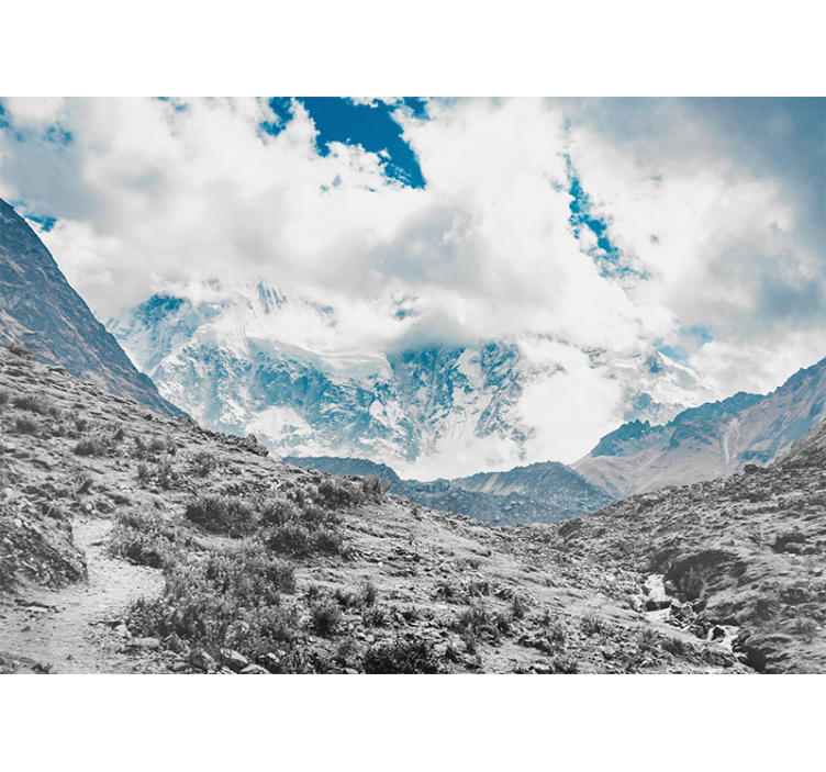 Roller blind for living room snowy salkantay pass - TenStickers
