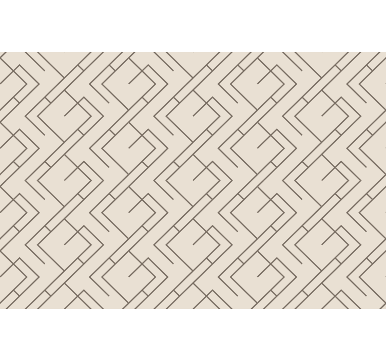Mid-century style roller blind for living room - TenStickers