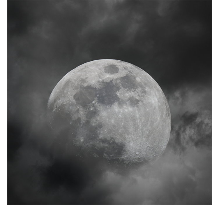 Space design gray planet roller blind for living room - TenStickers
