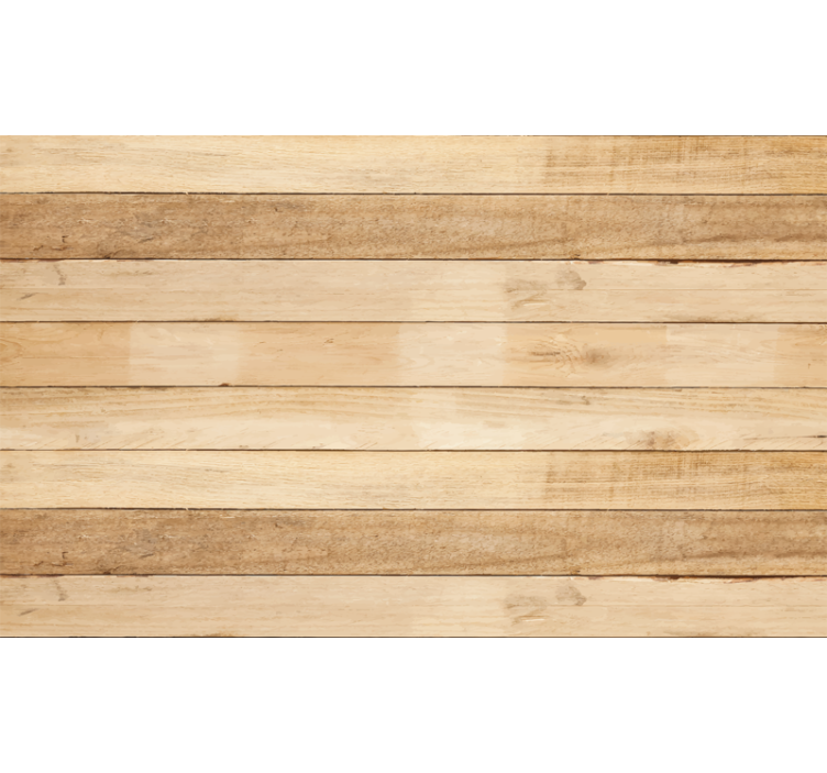 Beige roller blind with light-colored wood planks - TenStickers