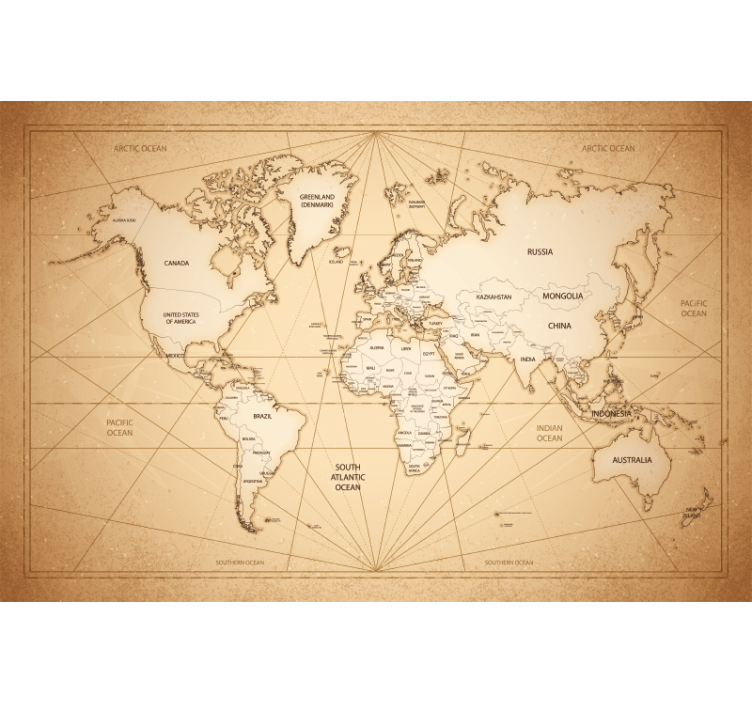 Beige roller blind in nineteenth-century style with text - TenStickers