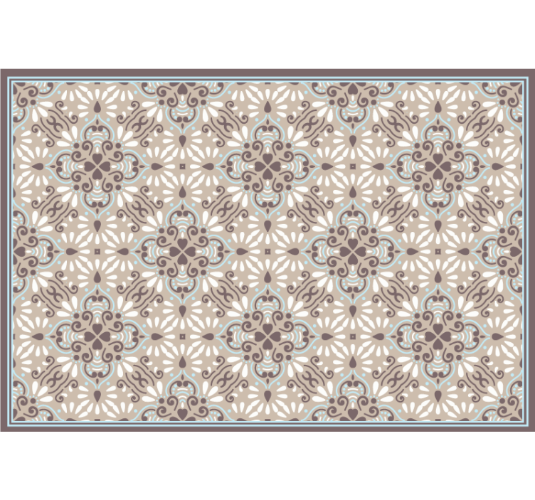 Beige roller blind beige white mosaic design - TenStickers