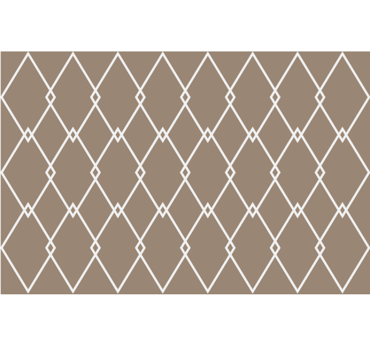 Beige roller blind in kitchen geometric style - TenStickers