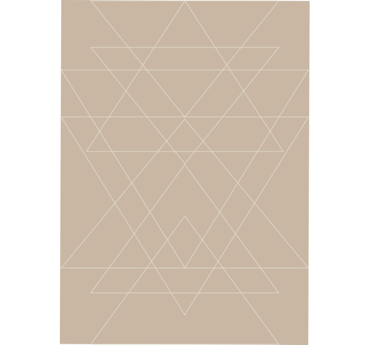 Beige roller blind with nordic triangle mosaic - TenStickers