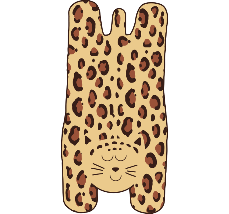 Beige roller blind kids cheetah design - TenStickers