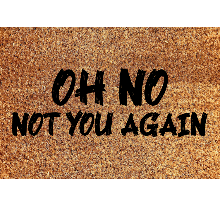 Beige roller blind oh no not you again - TenStickers