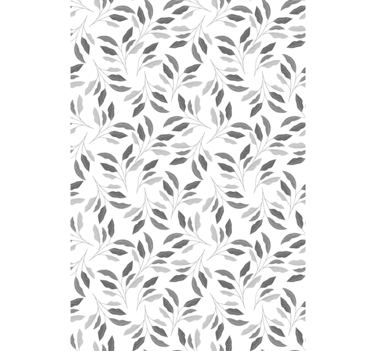 Leafy Elegance floral roller blind - TenStickers
