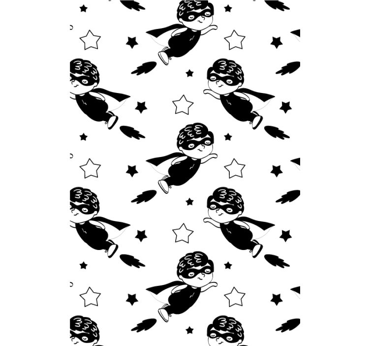 Superhero Flight Pattern nursery roller blind - TenStickers