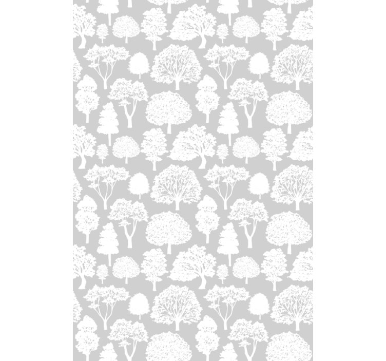 Arboreal Silhouettes tree roller blind - TenStickers