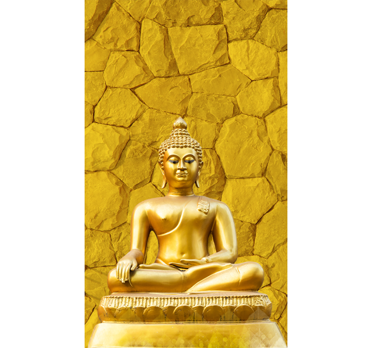 Golden Buddha Zen yellow blind - TenStickers