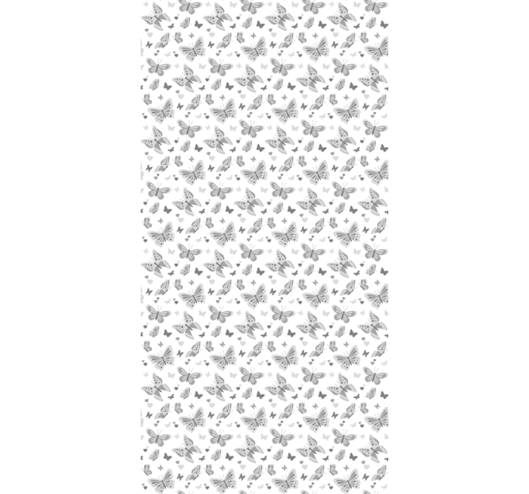 Gray Pattern butterfly roller blind - TenStickers