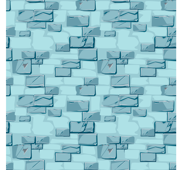 Blue Stone Bricks texture roller blind - TenStickers