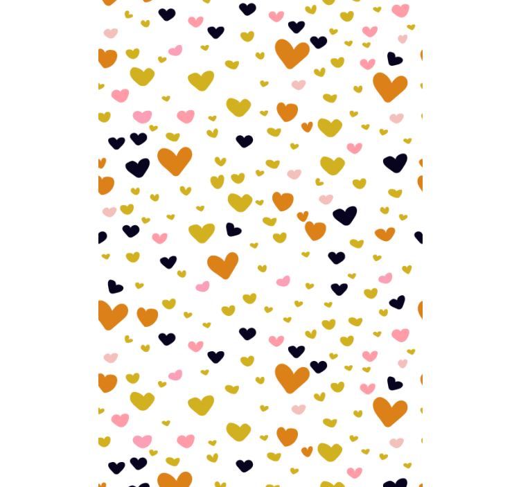 Heart Patterned Shade romantic roller blind - TenStickers