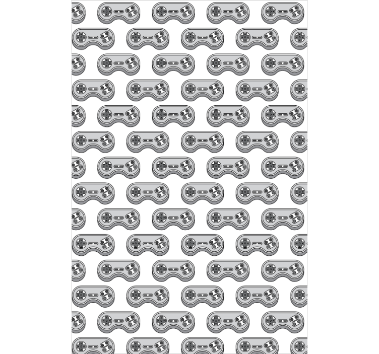 Gray Controller Pattern geek roller blind - TenStickers