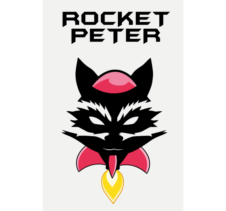 Playful Character Visage custom roller blind - TenStickers