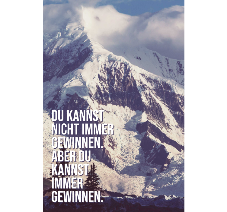 Immer Gewinnen Mountain Peaks office window roller blind - TenStickers