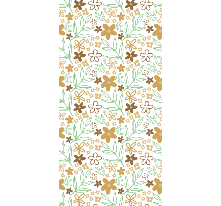 Floral Motif Design flower roller blind - TenStickers