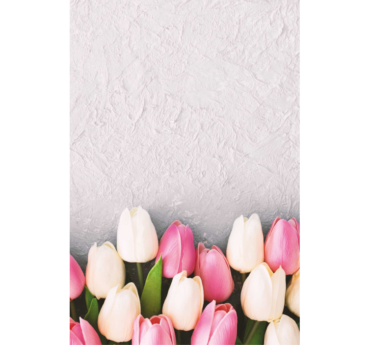 Tulip Blossom Arrangement flower roller blind - TenStickers
