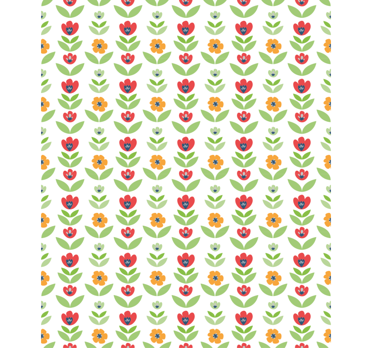 Charming Floral Pattern flower roller blind - TenStickers