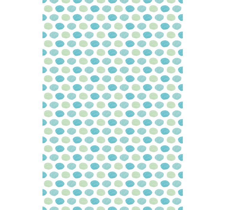 Green and blue dots kids roller blind - TenStickers