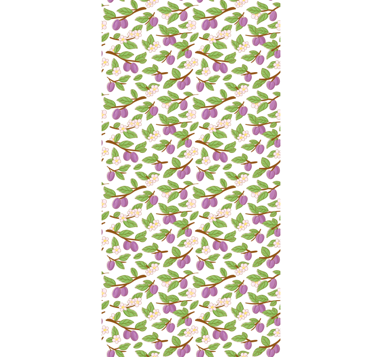 Plum Blossom Pattern fruit roller blind - TenStickers