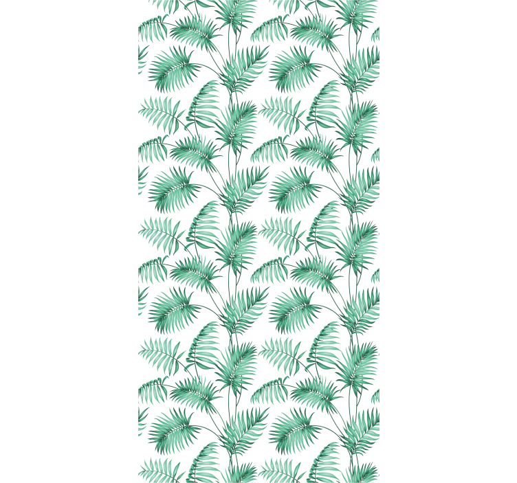 Lush Green Foliage flowers roller blind - TenStickers