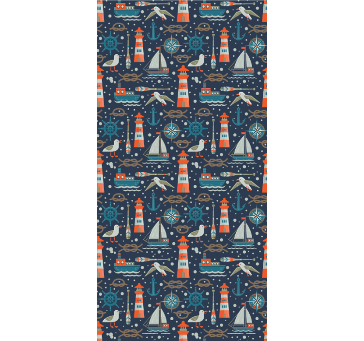 Nautical adventure theme kids roller blind - TenStickers