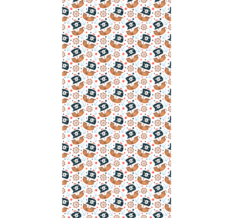 Pirate ship pattern kids roller blind - TenStickers