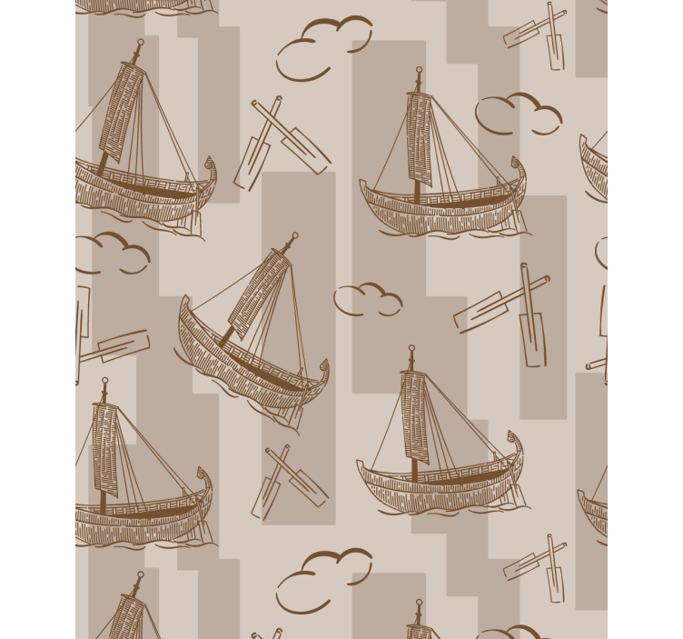 Sailing boats pattern kids roller blind - TenStickers