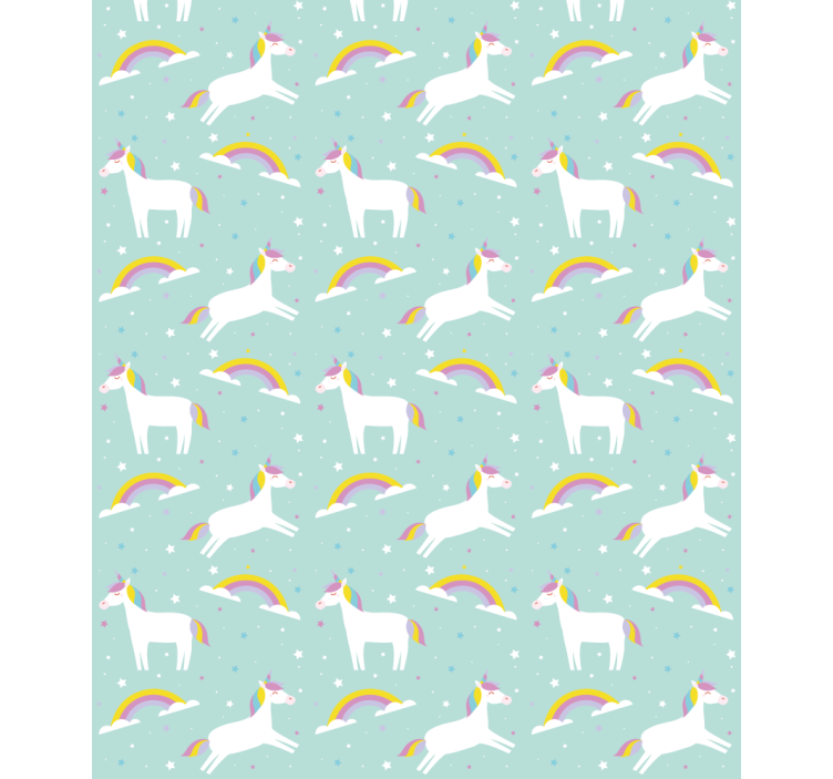 Unicorns with a rainbow Childrens blind - TenStickers