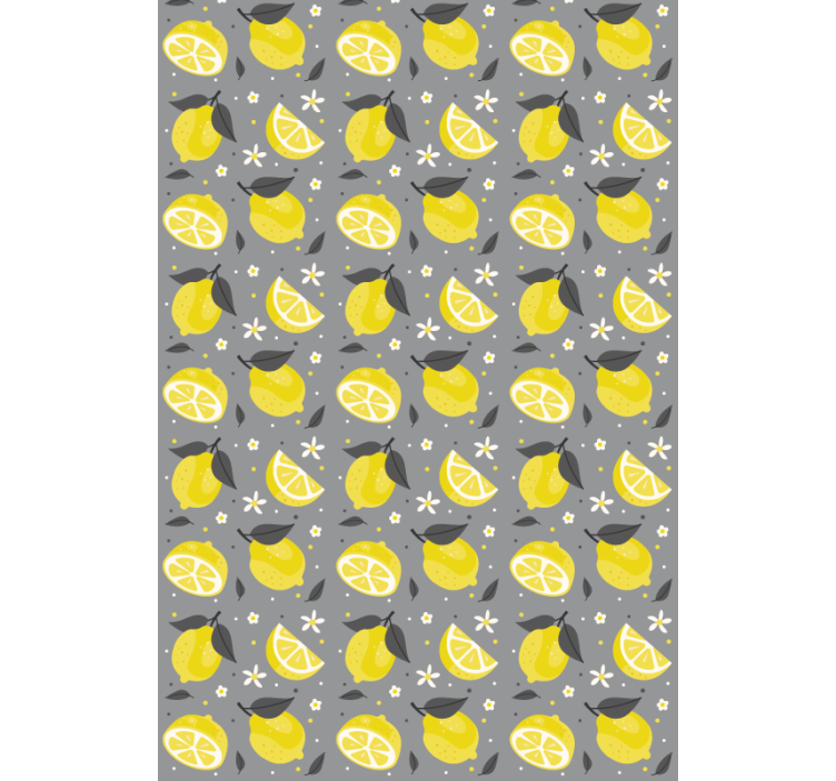Lemon fruit pattern Original roller blind - TenStickers