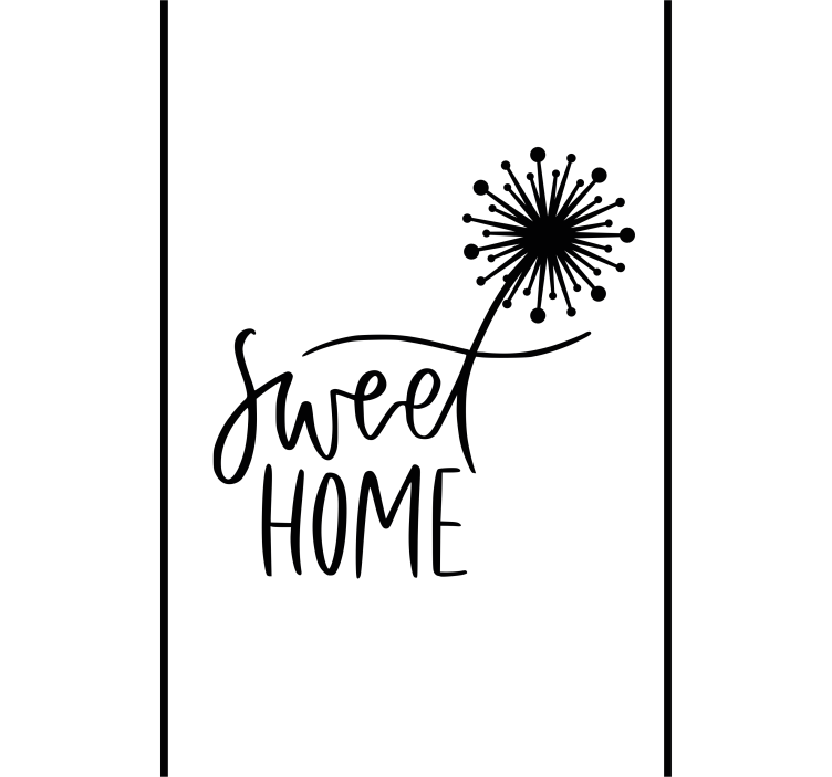 Sweet home with dandelion custom roller blind - TenStickers