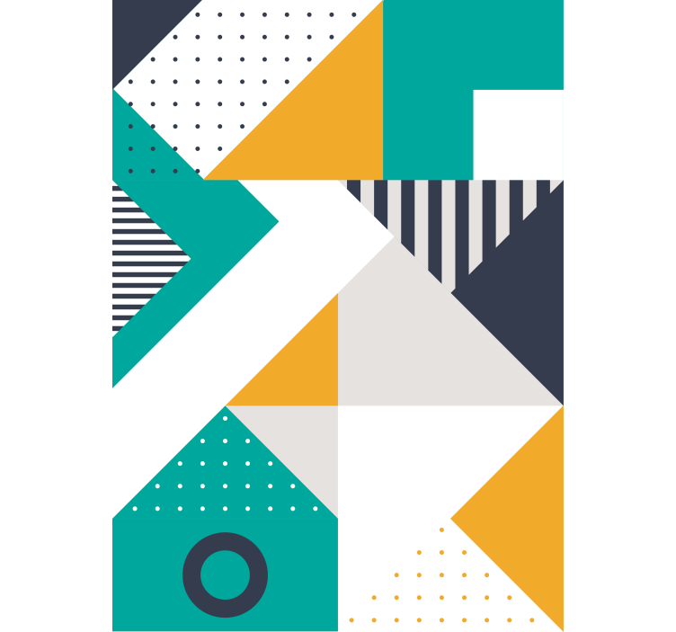 Geometric Pattern Mix modern roller blind - TenStickers