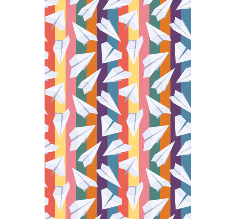 Paper Airplanes Flight fun roller blind - TenStickers