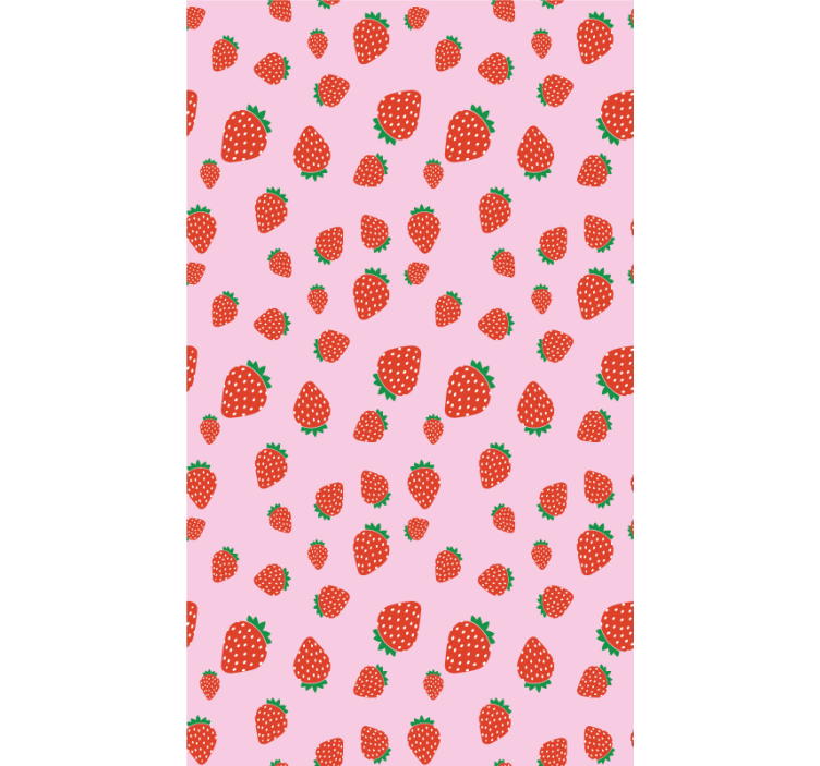 Strawberry Pattern Delight fruit roller blind - TenStickers