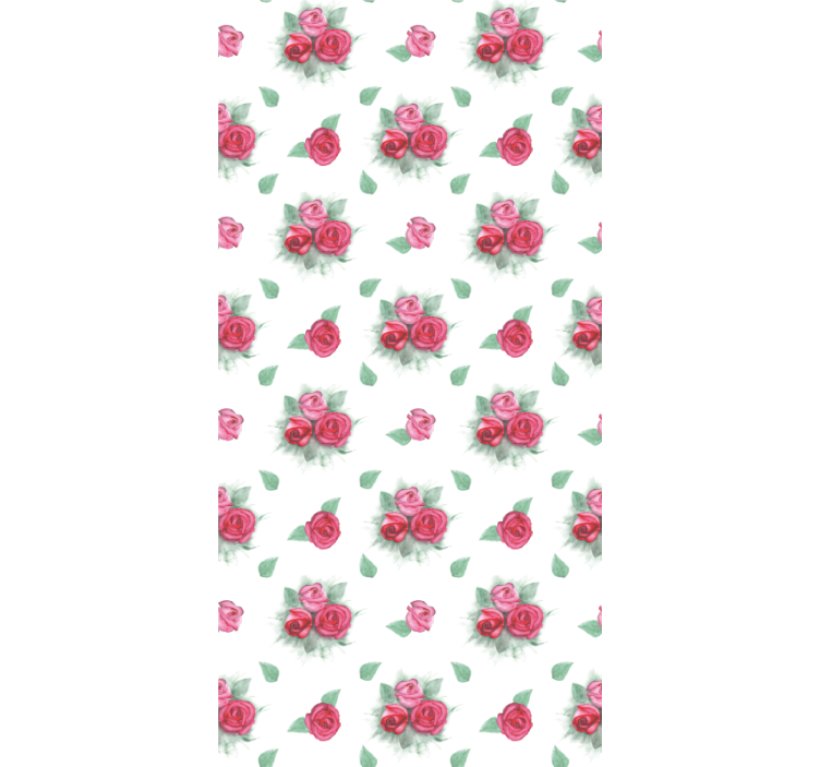 Roses With Leaves flower roller blind - TenStickers